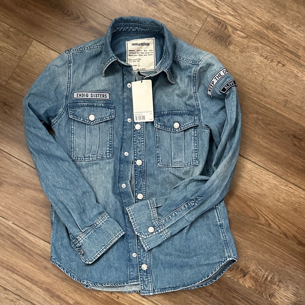 Zadig & Voltaire Light Blue Denim Shirt